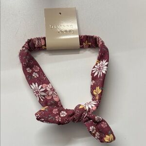 Floral Headband - Burgundy